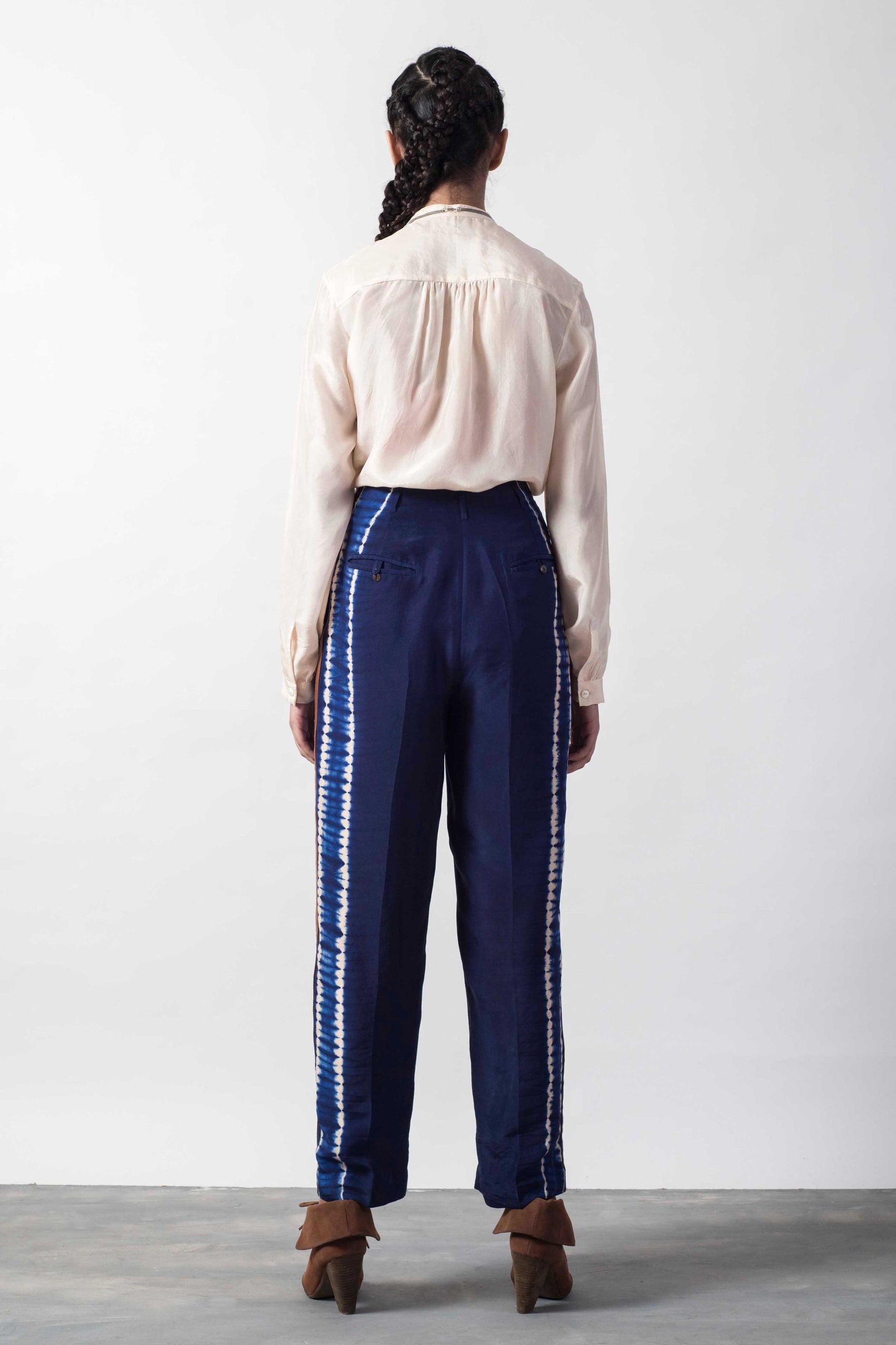 SHIBORI PLEATED PANT