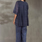 SHIBORI BACK PLEATED SHIRT