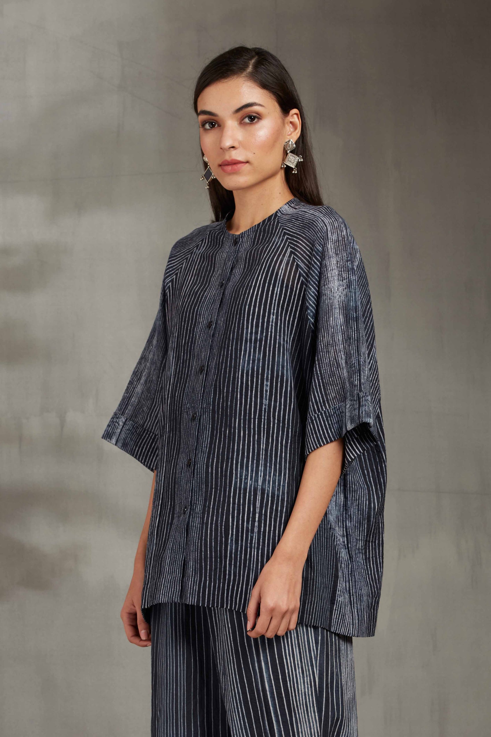 SHIBORI RAGLAN SHIRT