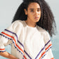 NILE SHOULDER FRILL IVORY SHIRT