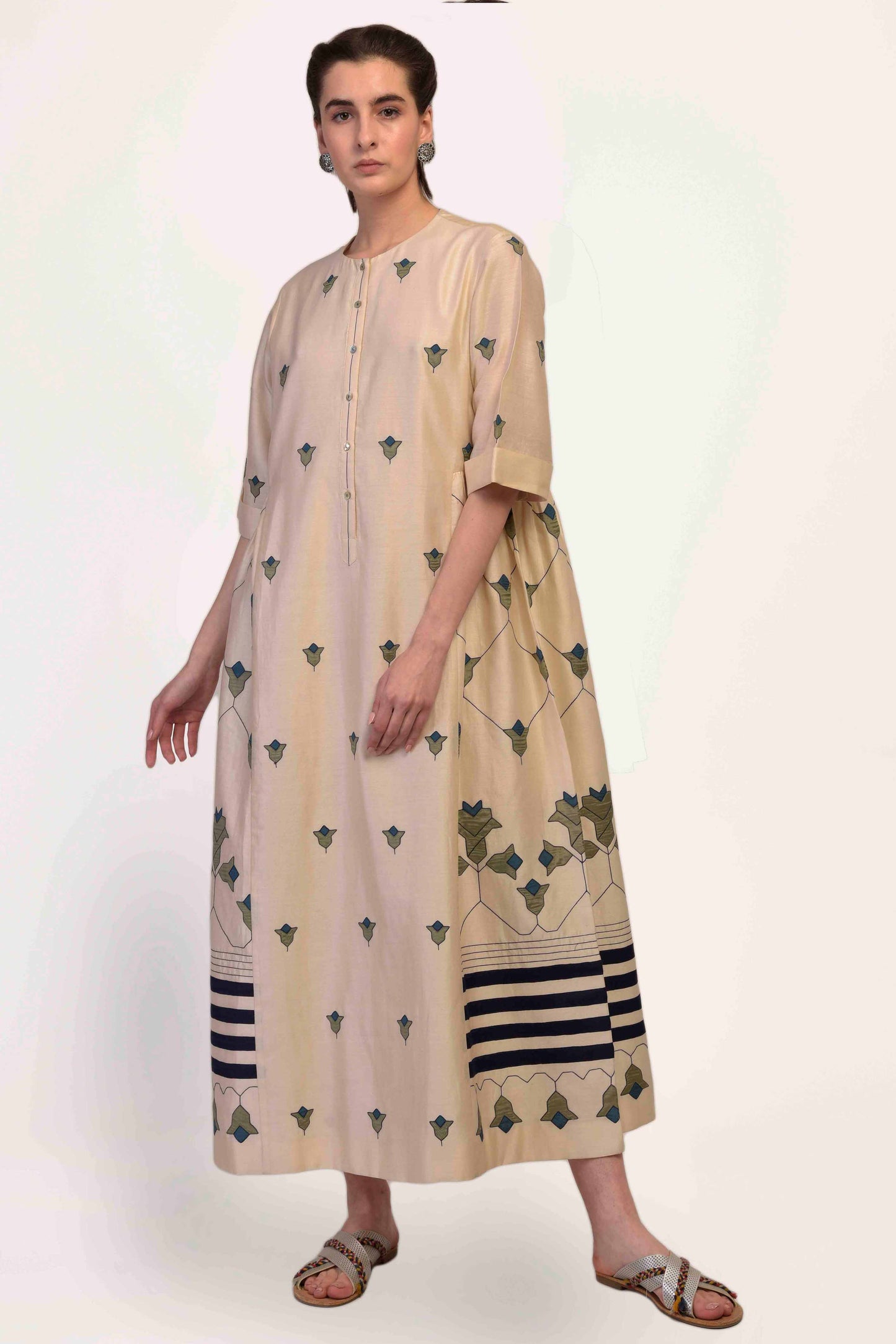 SIDE GATHER DRESS