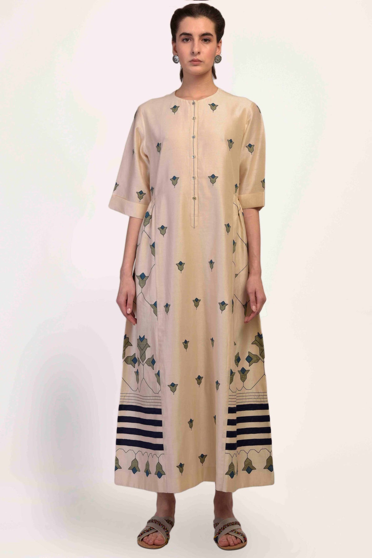 SIDE GATHER DRESS