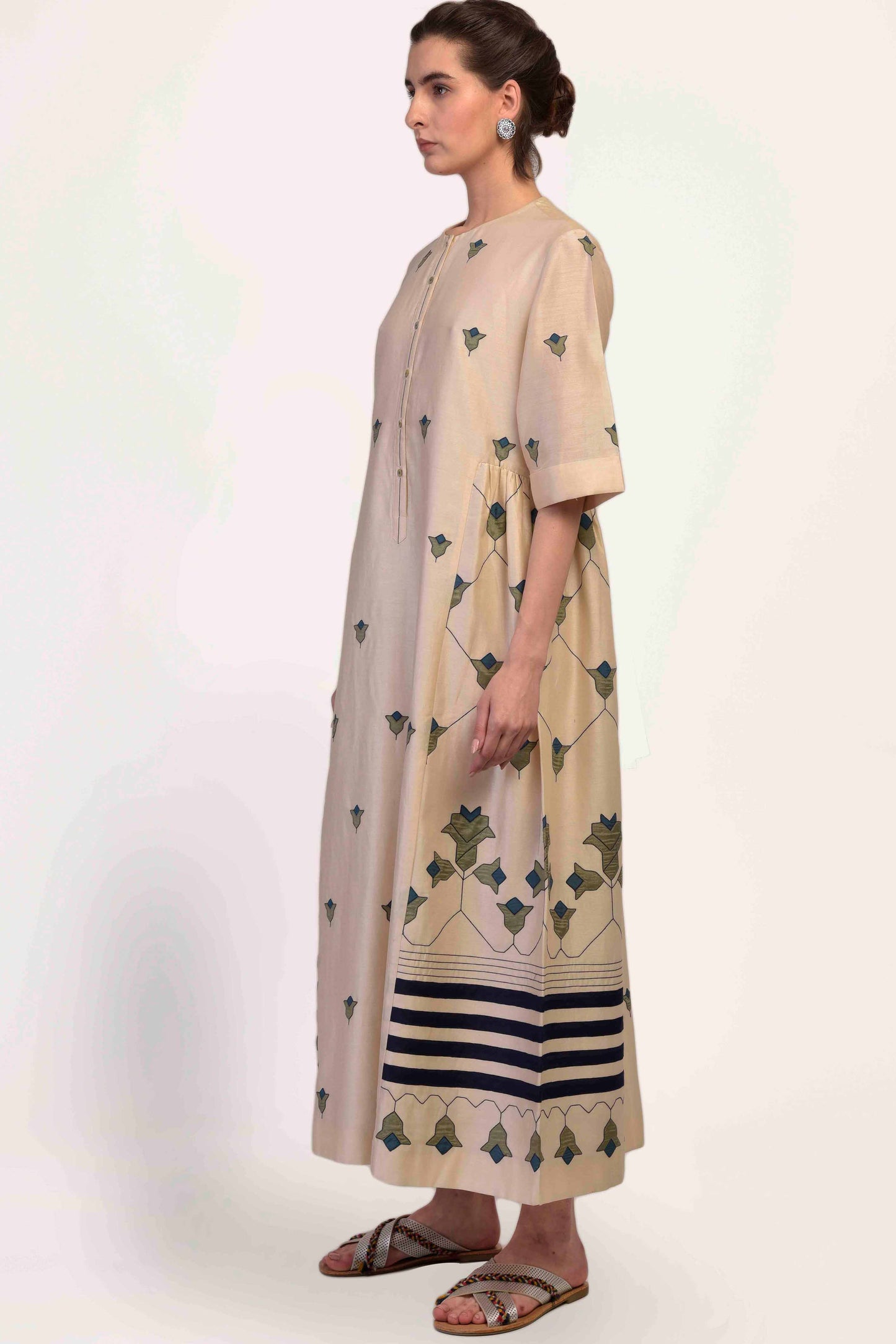 SIDE GATHER DRESS