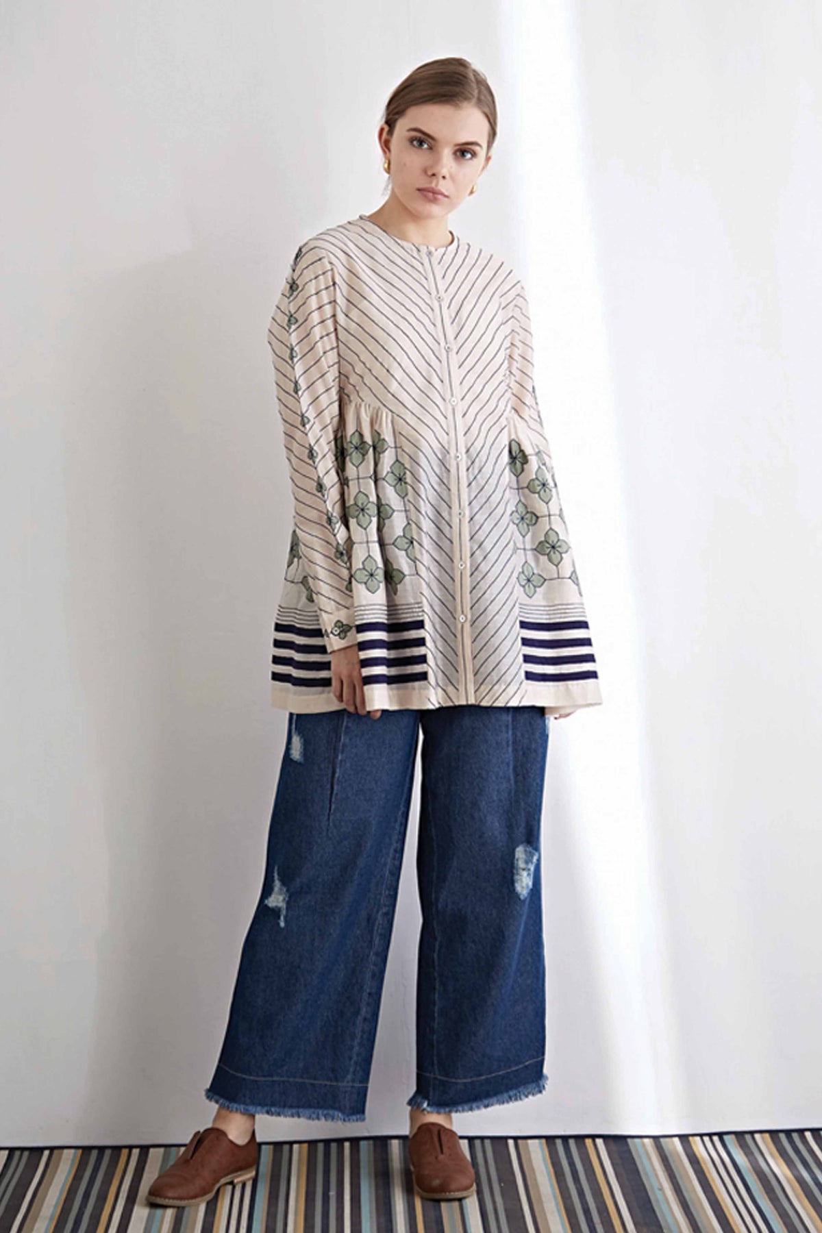 SIDE GATHER SHIRT