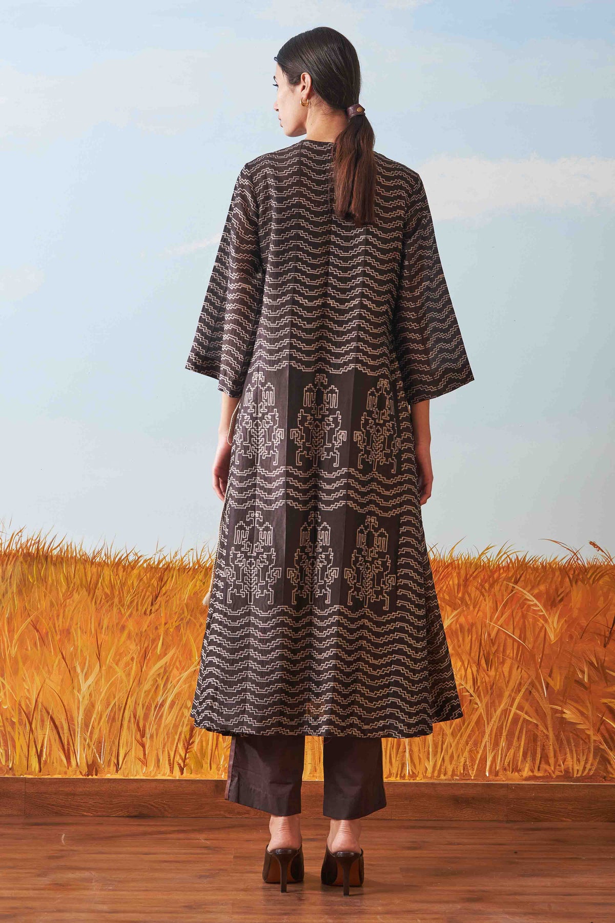 SHIBORI ALINE KAMEEZ