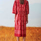SHIBORI CENTER SLASH DRESS