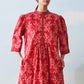 SHIBORI CENTER SLASH DRESS