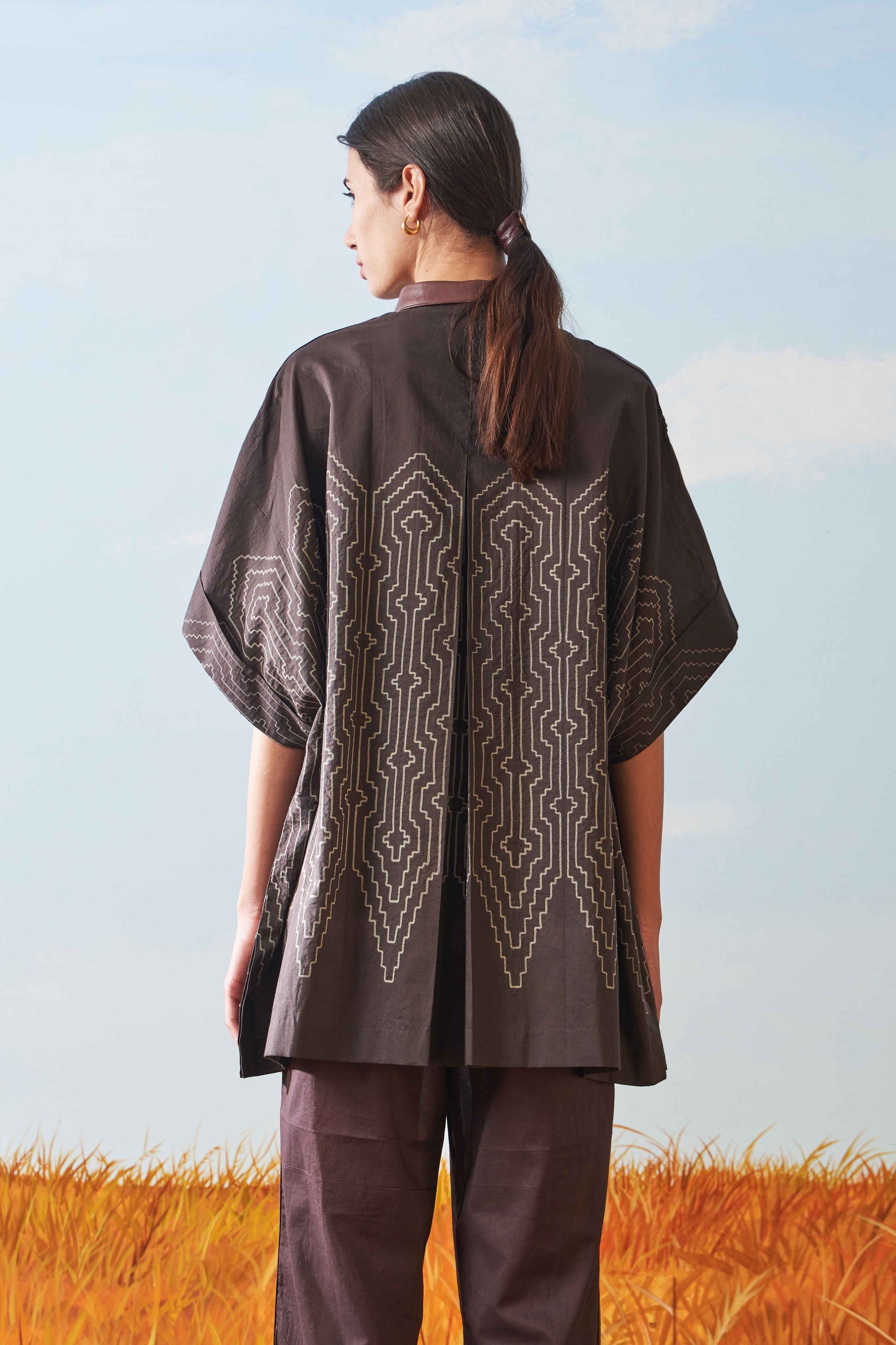 SHIBORI KAFTAN SHIRT