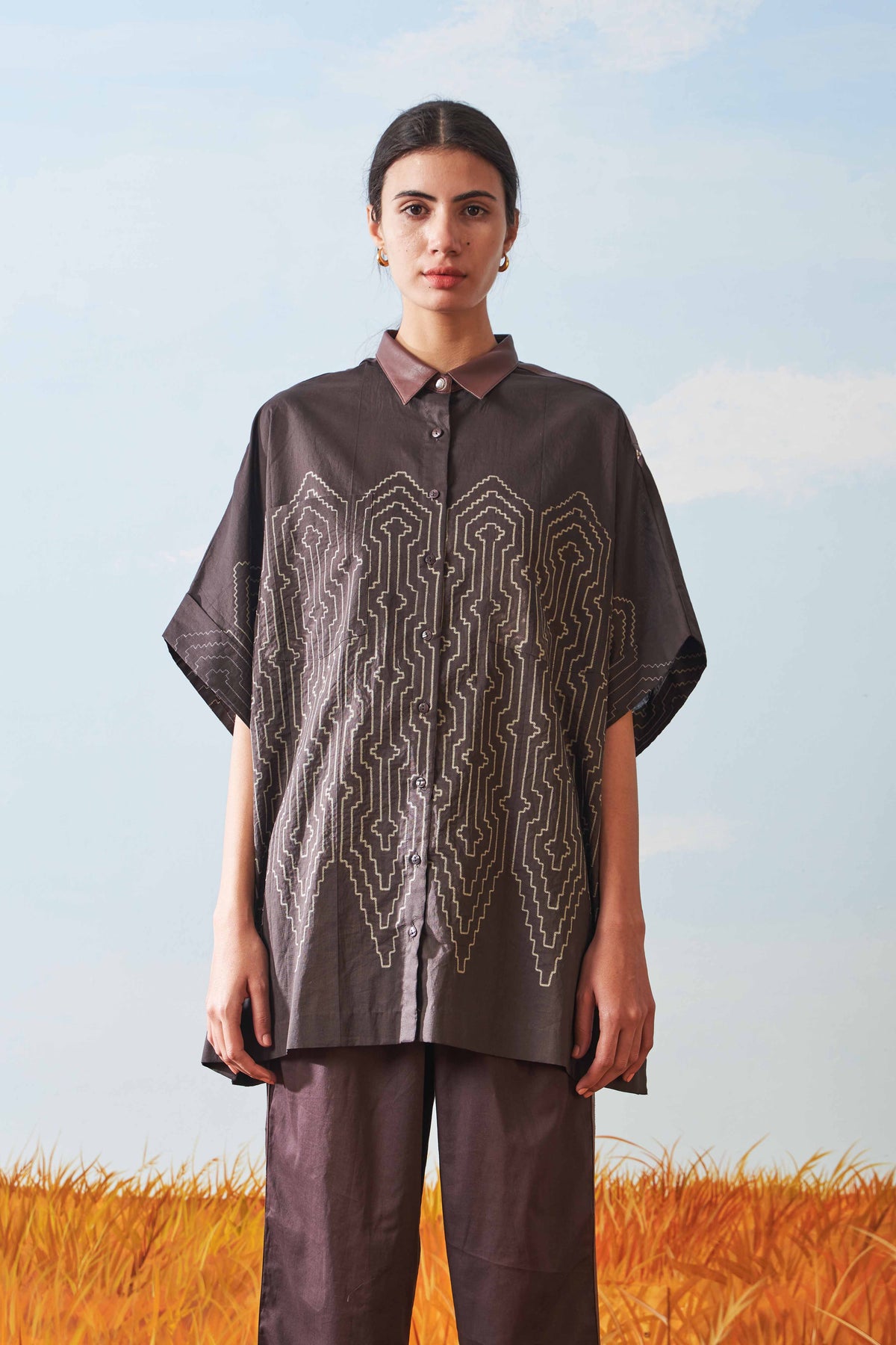 SHIBORI KAFTAN SHIRT