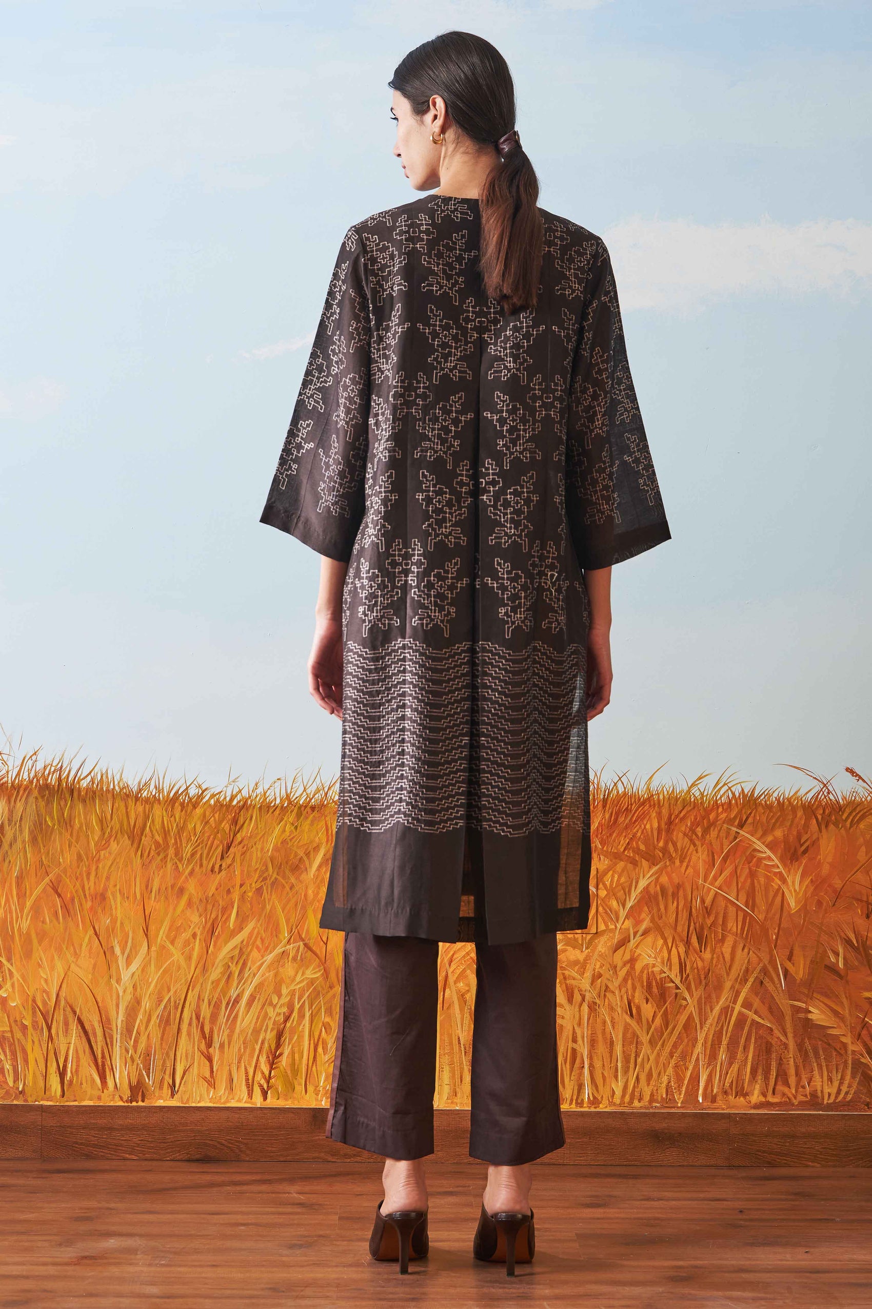 SHIBORI PLEATED TUNIC