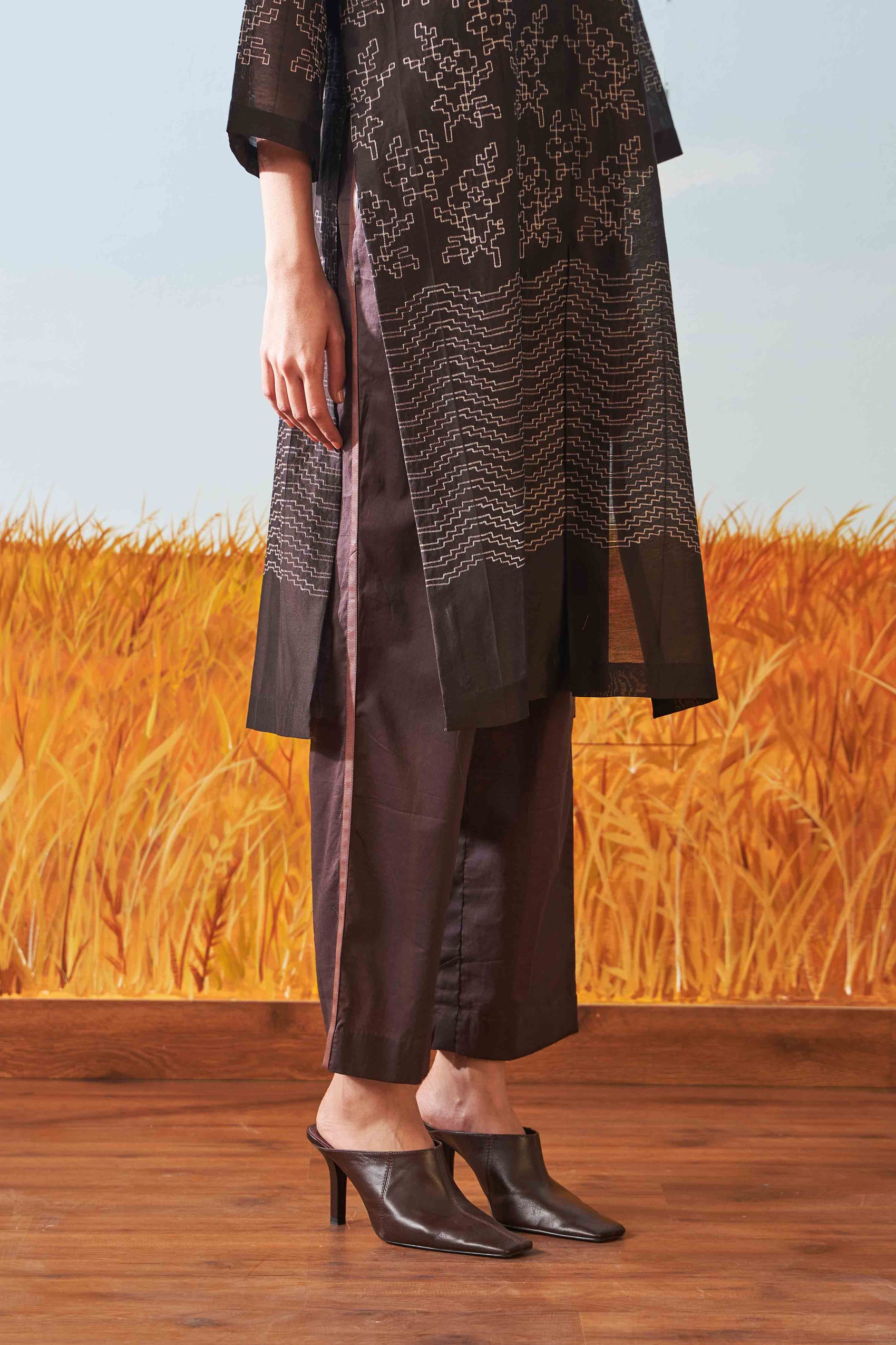 SHIBORI PLEATED TUNIC