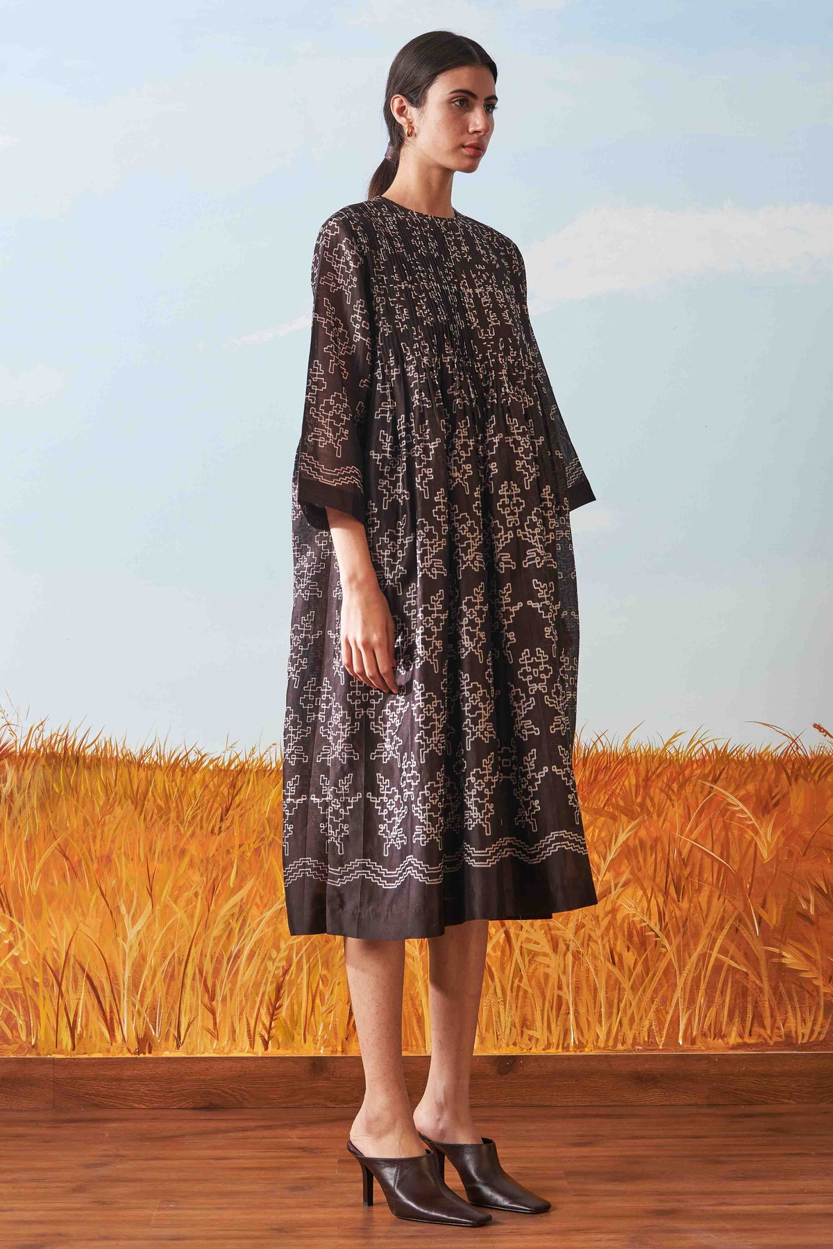 SHIBORI SUPER PLEATED DRESS
