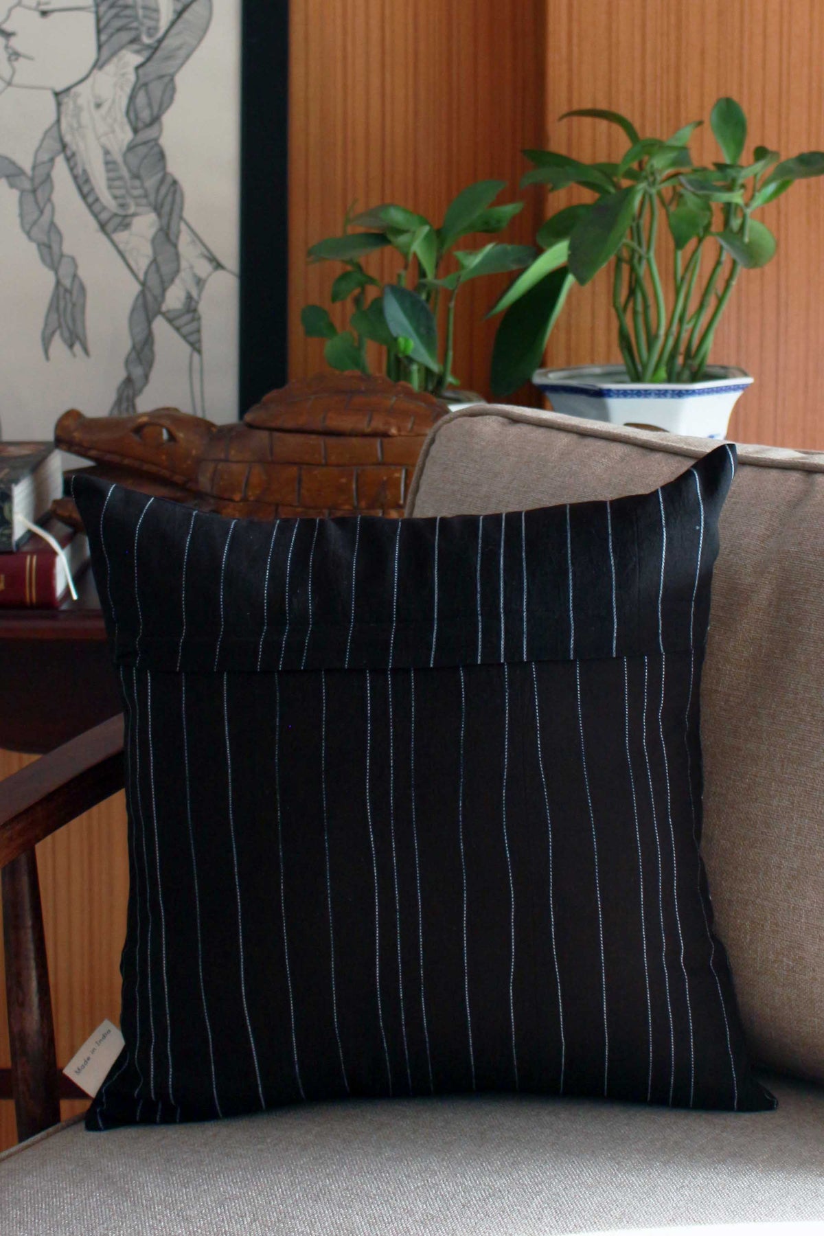 SHIBORI FLORAL CUSHION