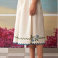 APPLIQUÉ CUTWORK SKIRT