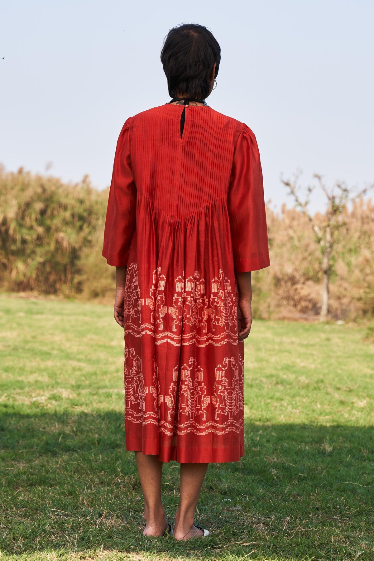 SHIBORI SUPER PLEATED DRESS