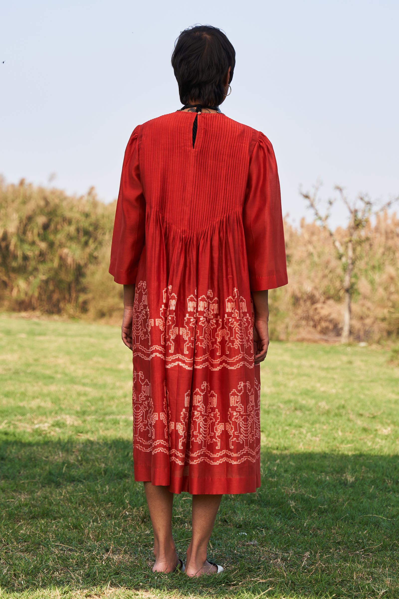 SHIBORI SUPER PLEATED DRESS