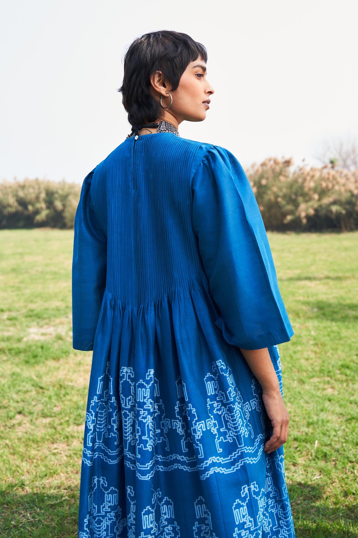SHIBORI SUPER PLEATED DRESS