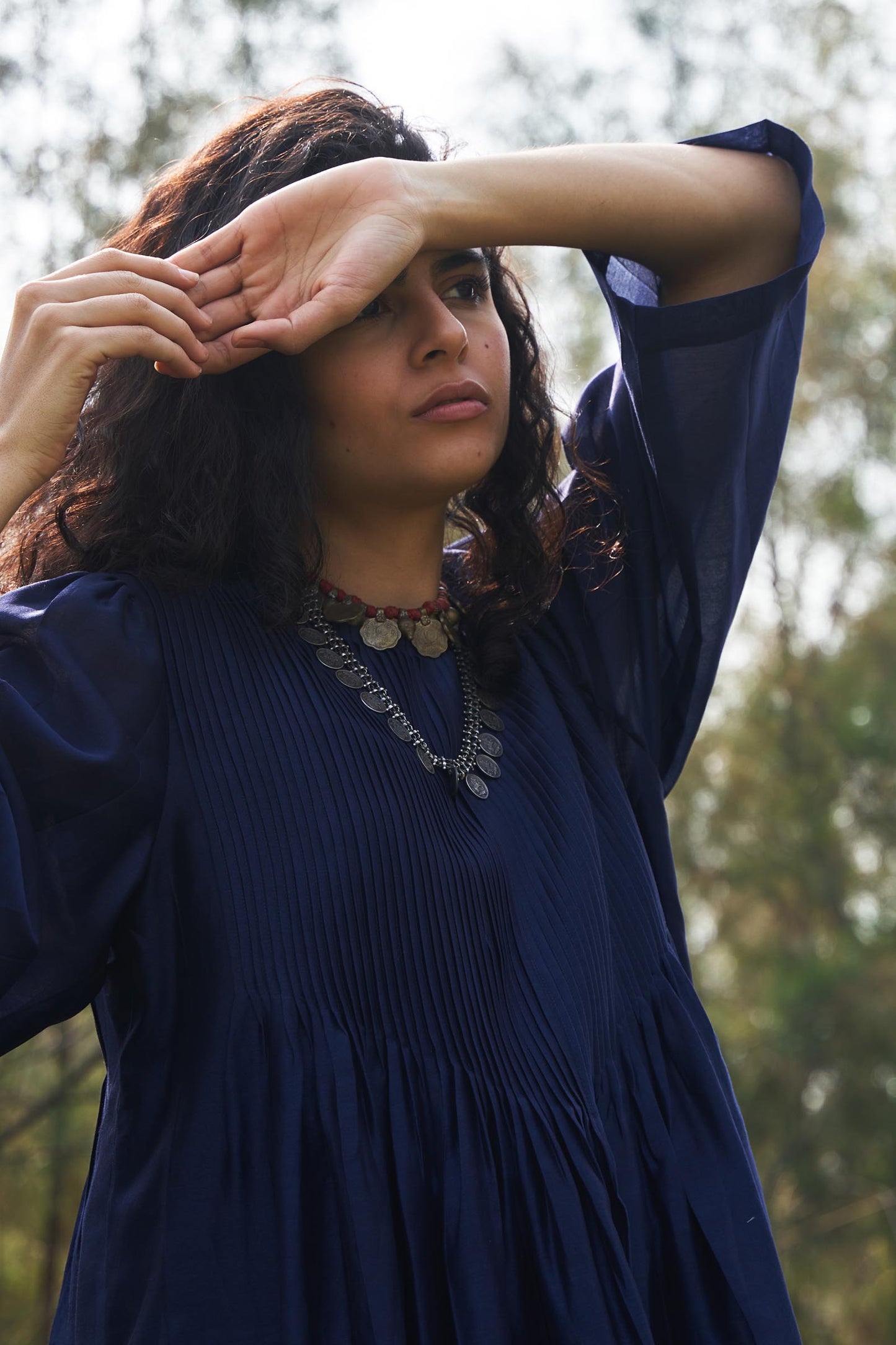 SHIBORI SUPER PLEATED KAMEEZ