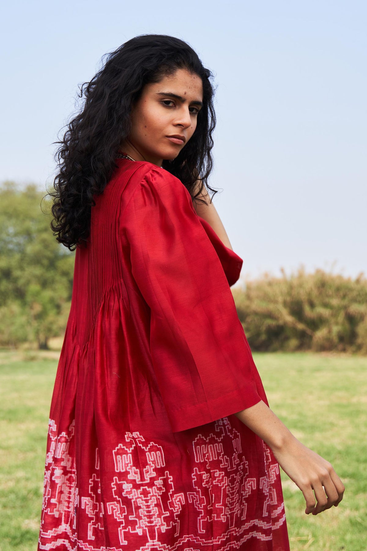 SHIBORI SUPER PLEATED DRESS