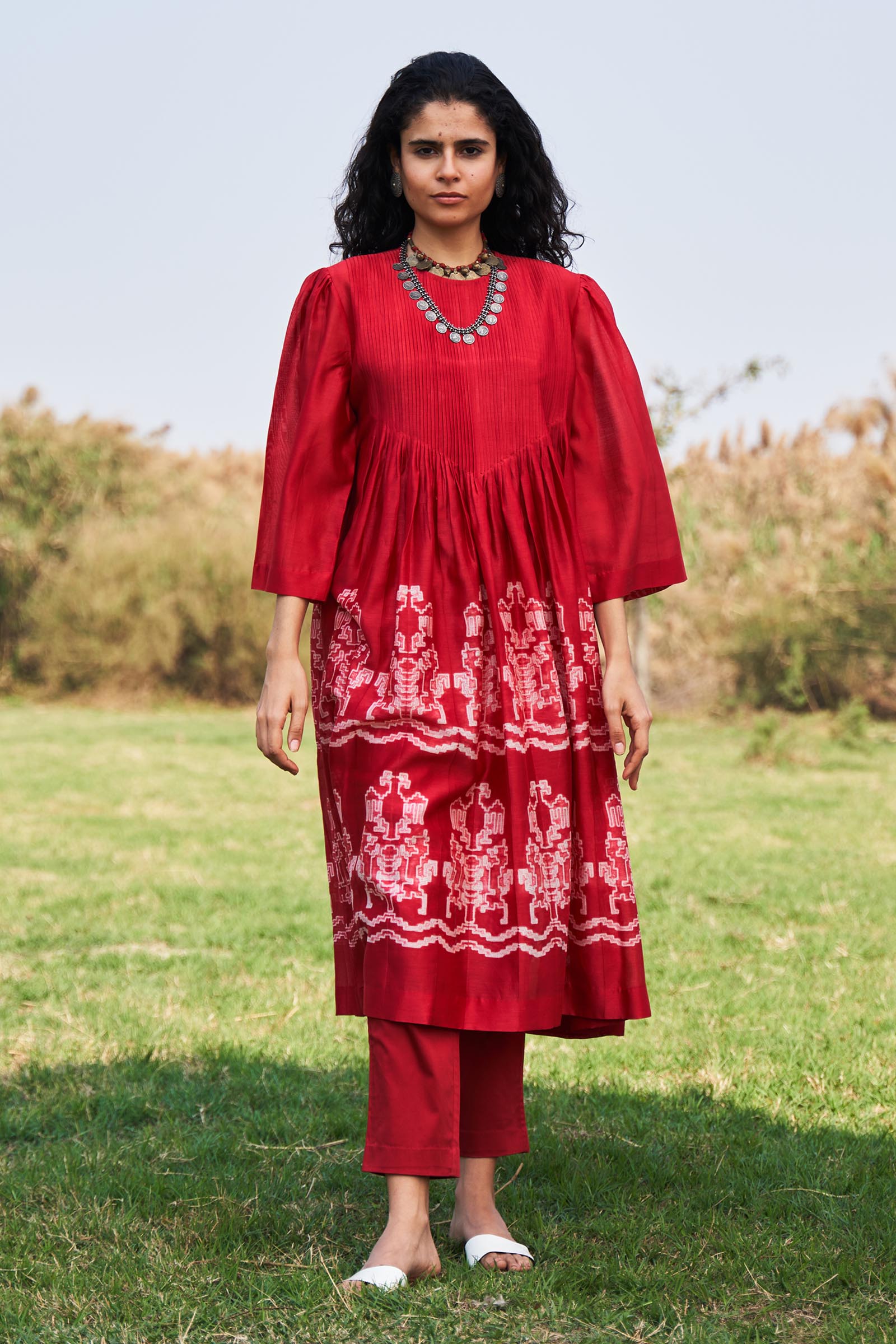 SHIBORI SUPER PLEATED DRESS