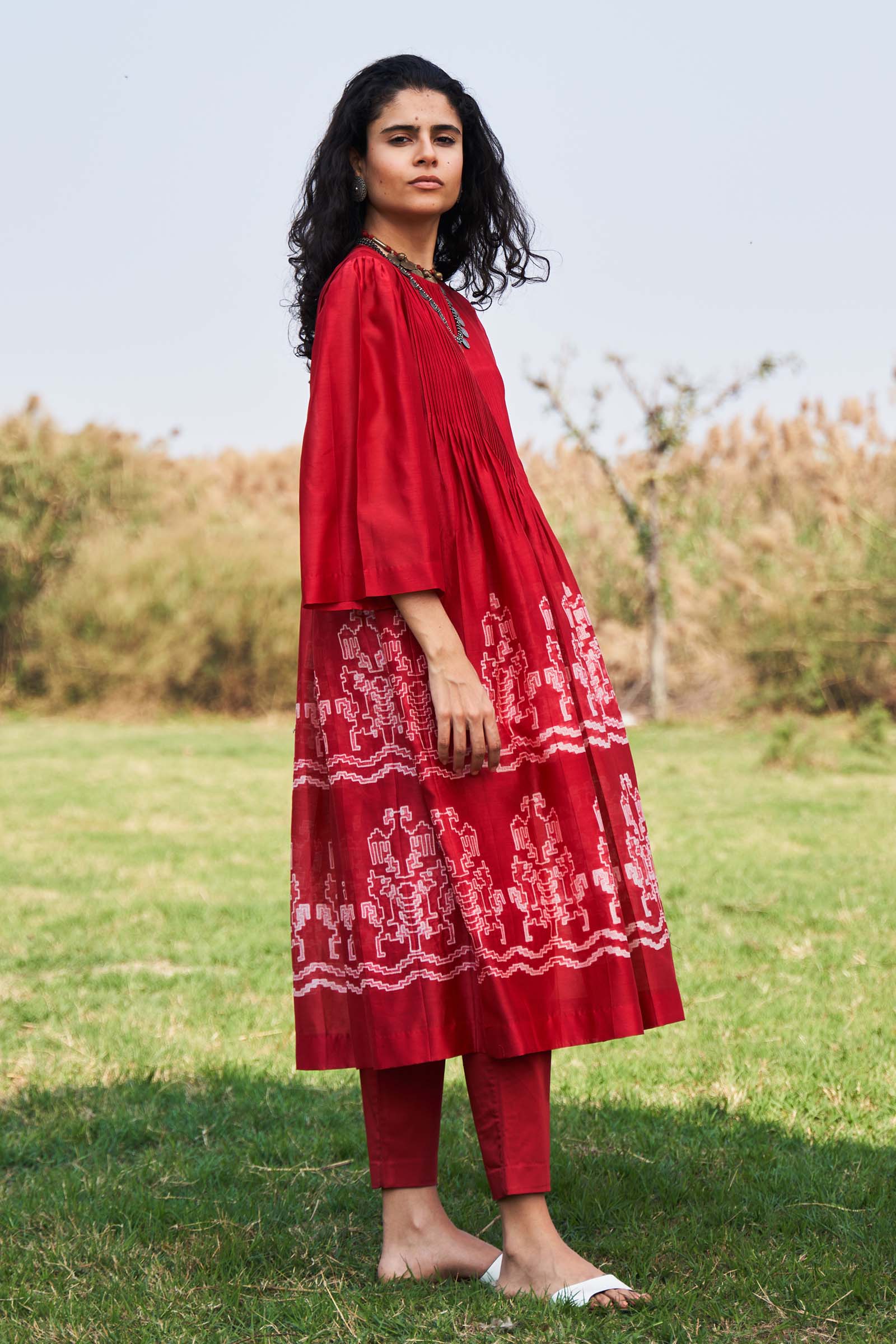 SHIBORI SUPER PLEATED DRESS