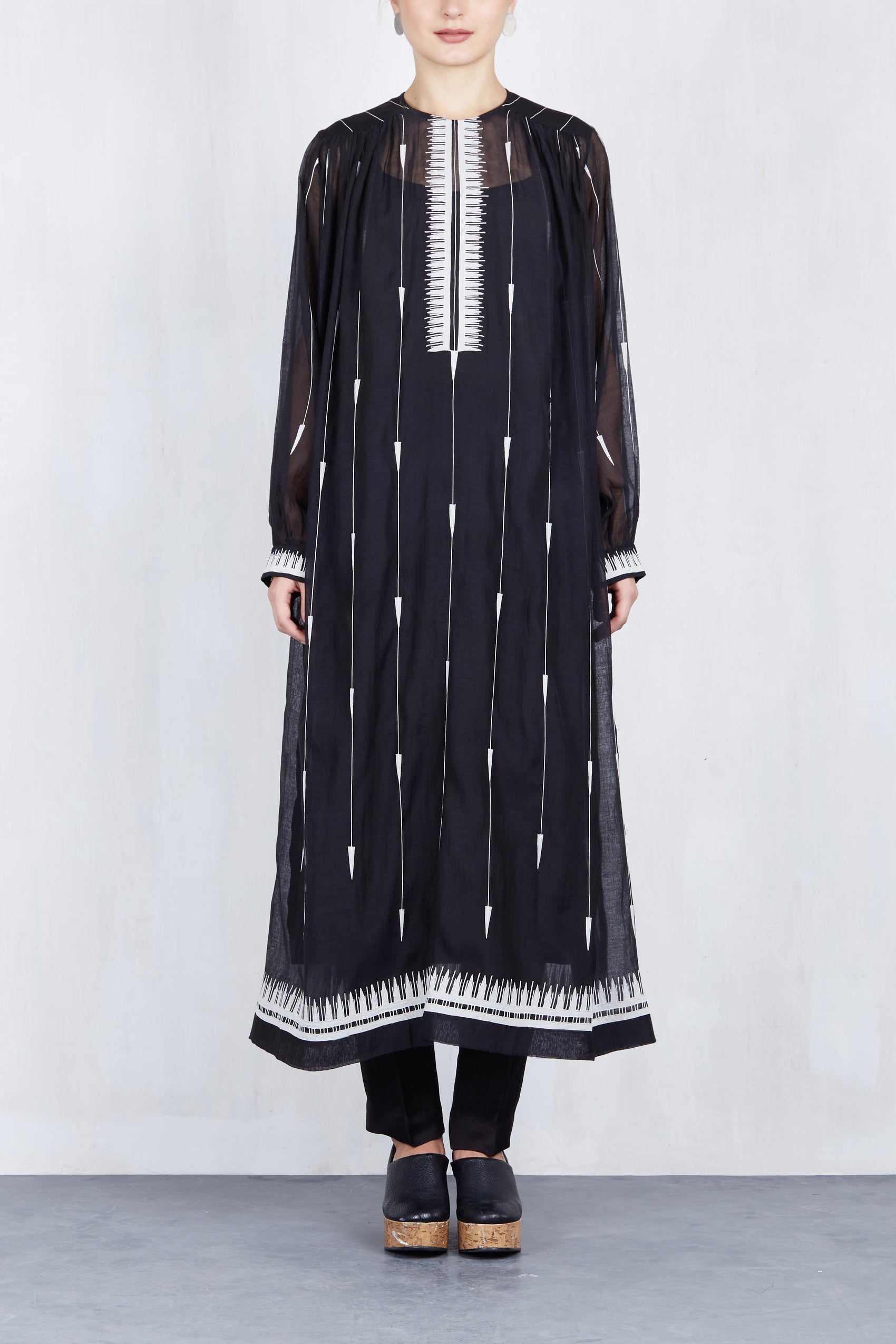 SHOULDER AND YOKE GATHER KAMEEZ