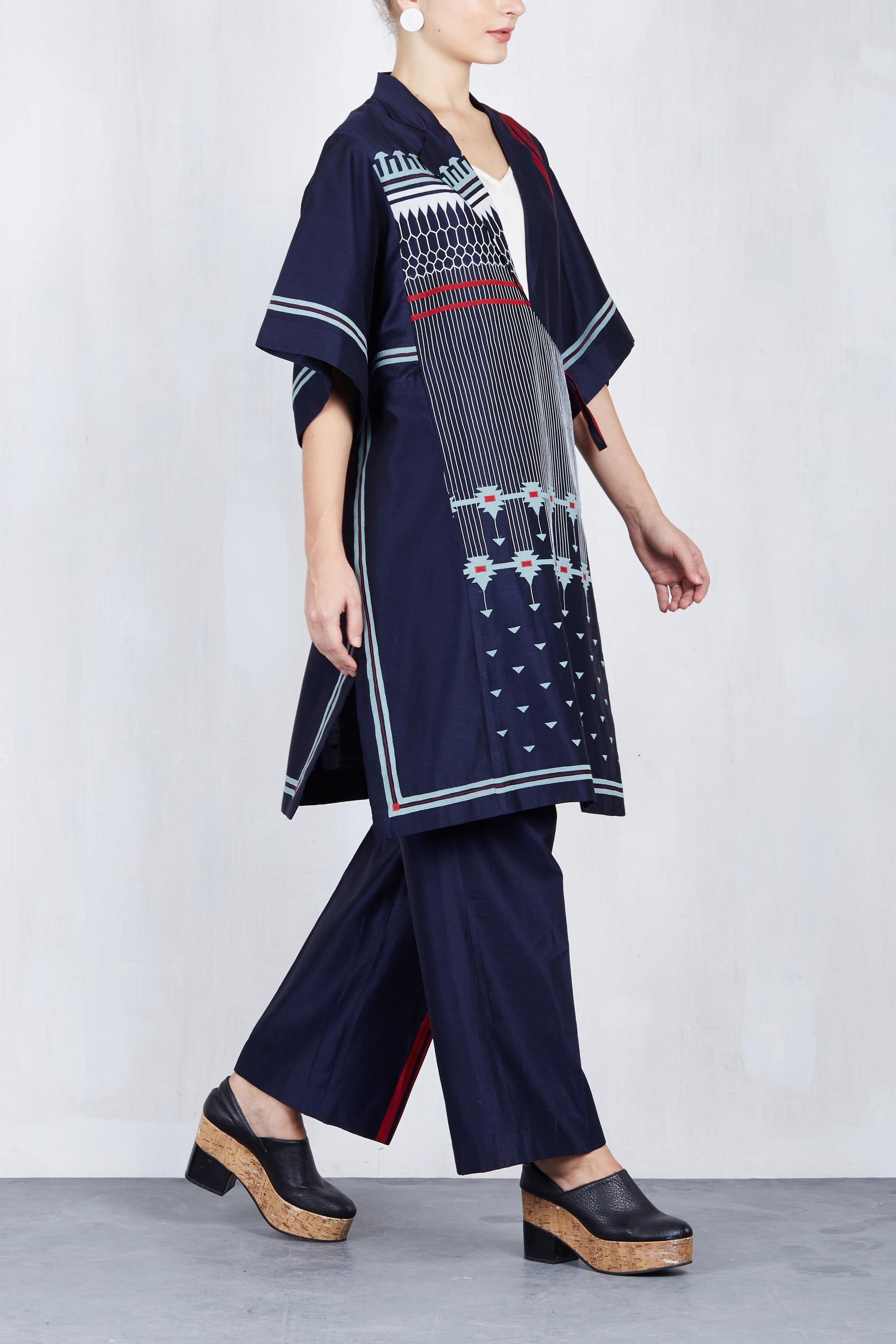 WRAP KAFTAN JACKET SET