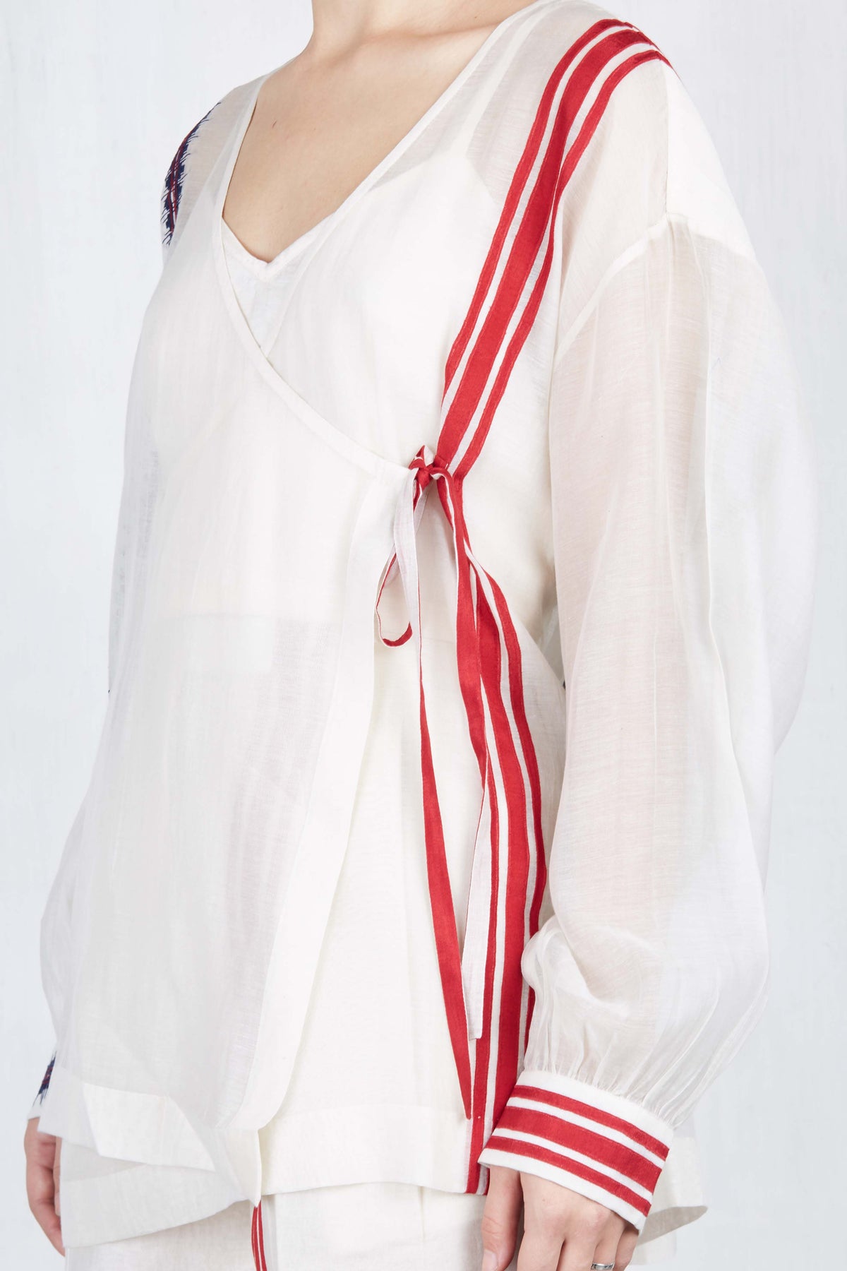 WRAP OVERLAP SHIRT SET