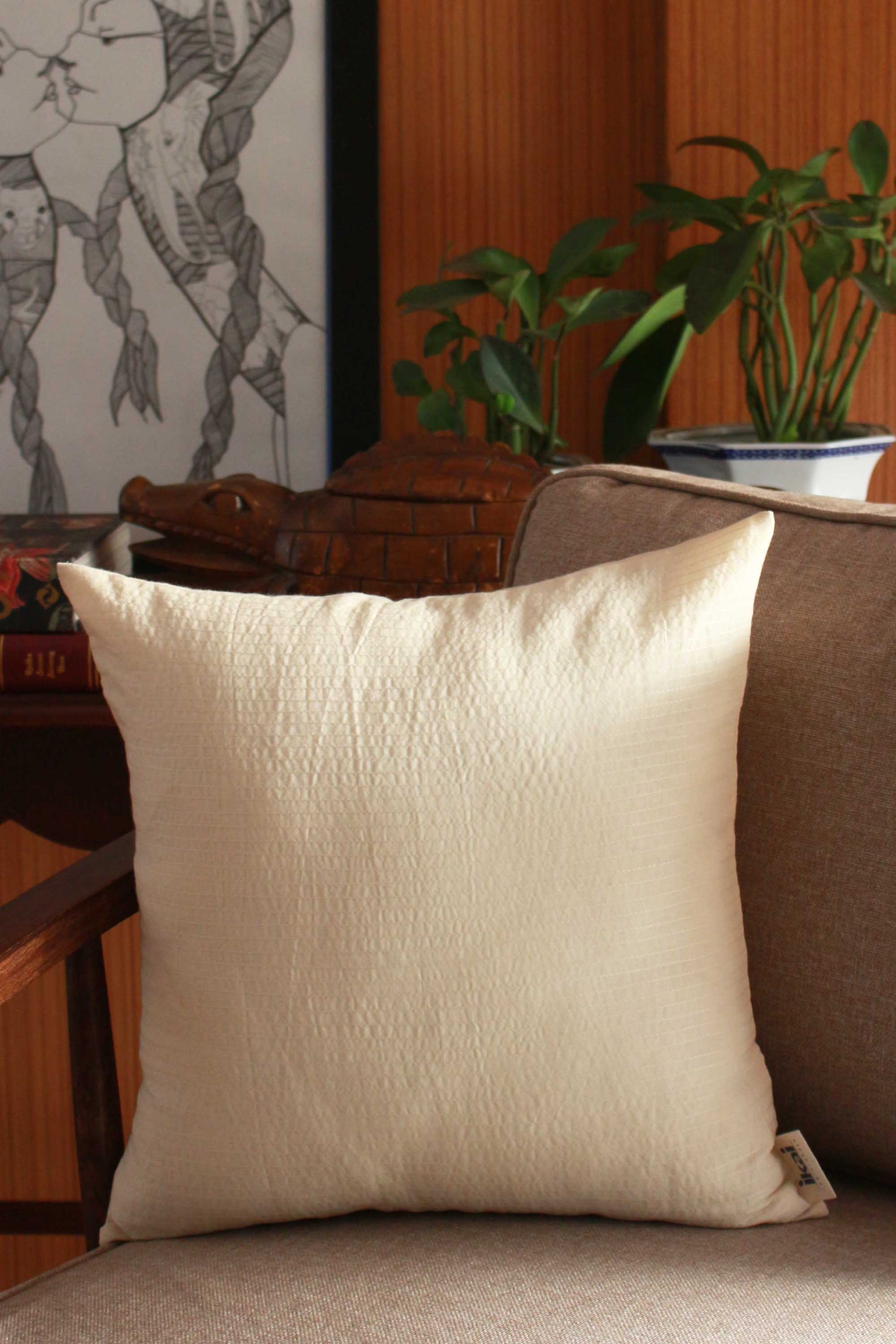 TONAL STITCHLINE CUSHION