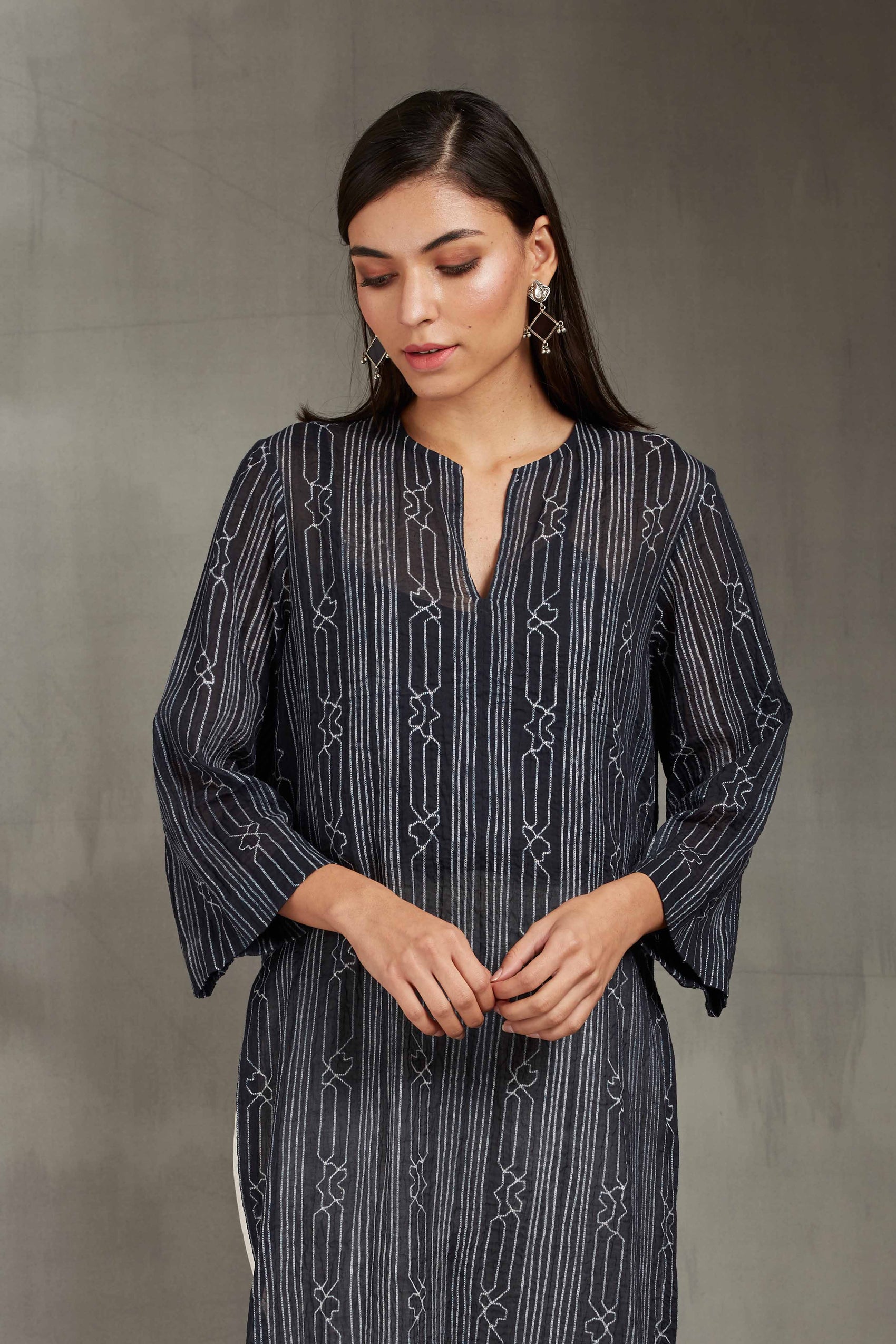 SHIBORI STRAIGHT KAMEEZ