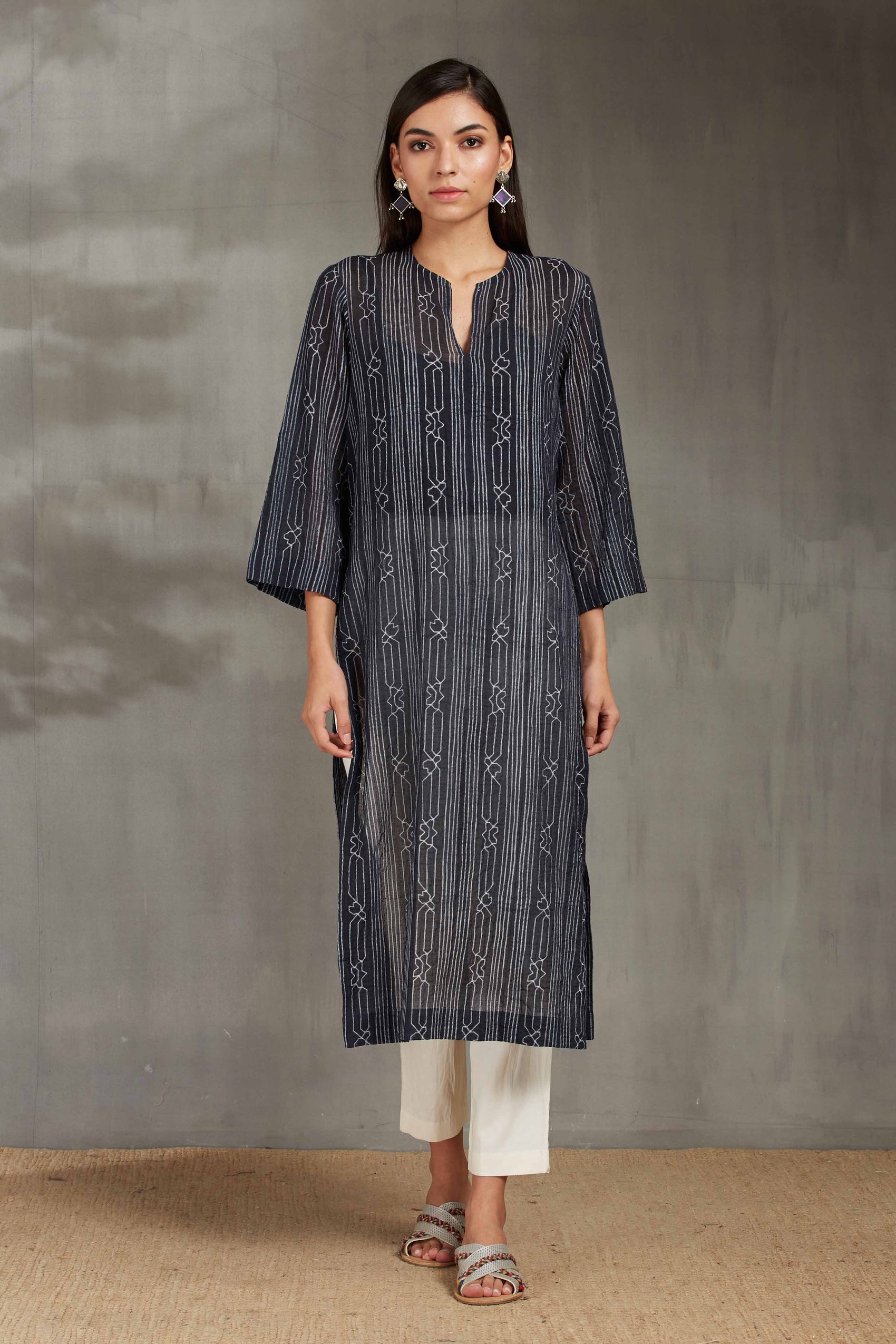 SHIBORI STRAIGHT KAMEEZ