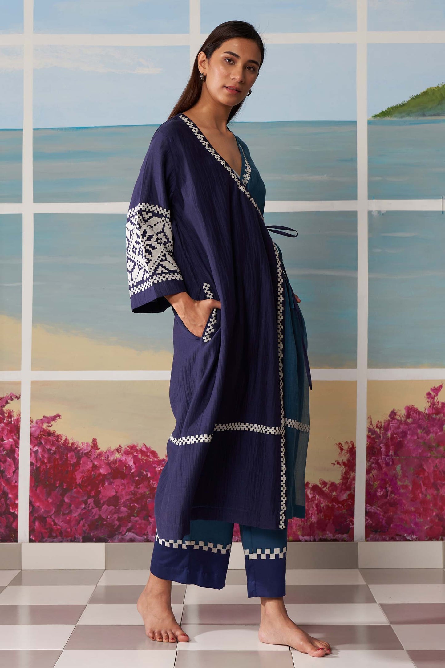 WRAP OVERLAP KAMEEZ