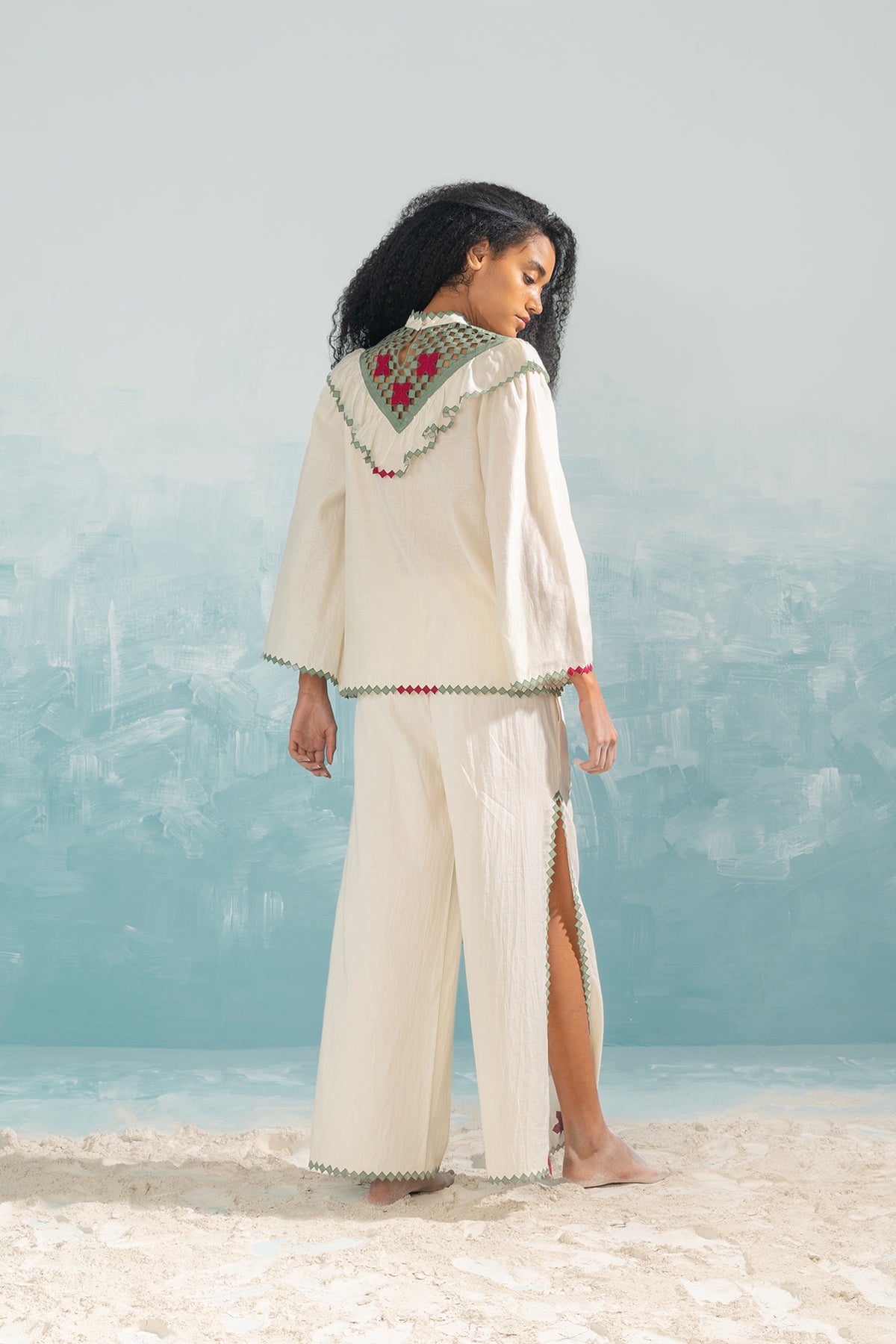 NILE YOKE CUTWORK SHIRT