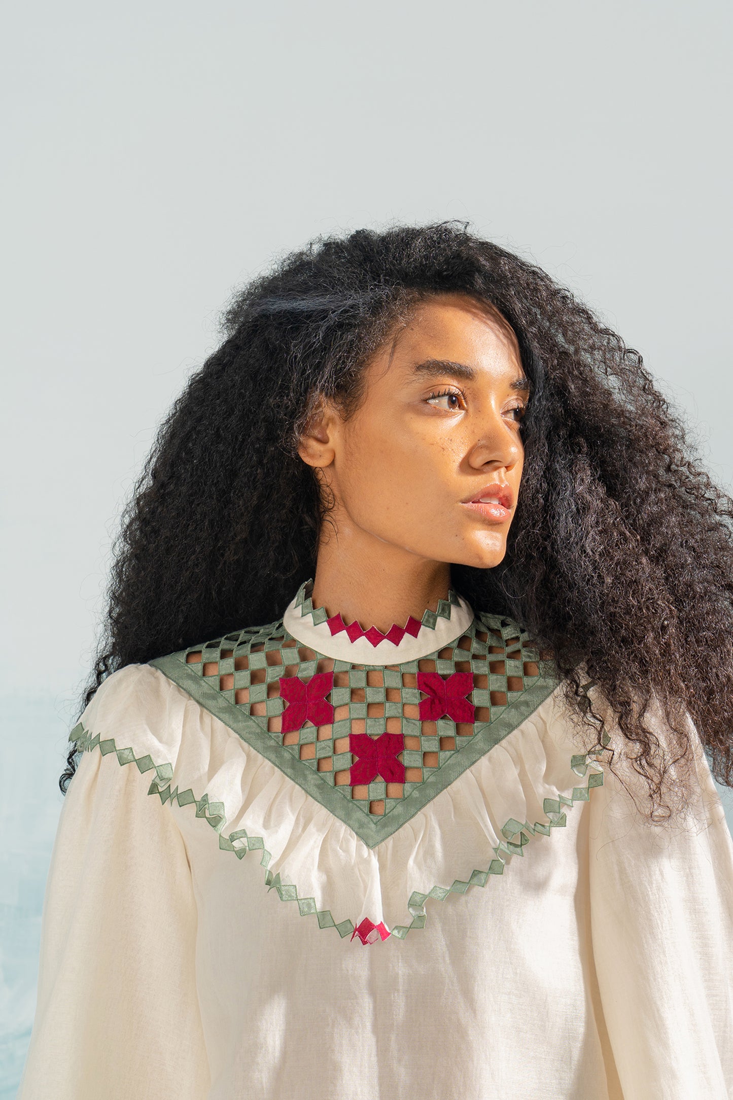 NILE YOKE CUTWORK SHIRT