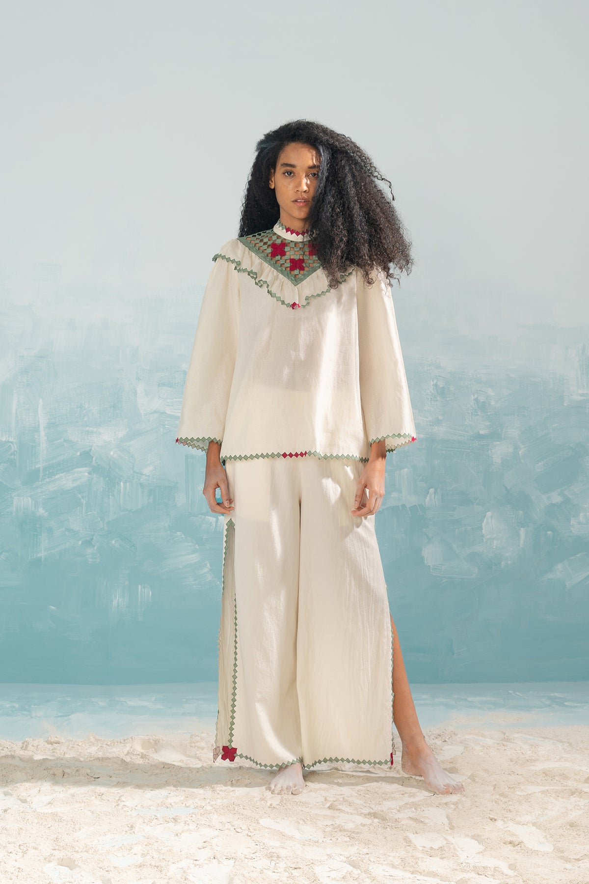 NILE YOKE CUTWORK SHIRT