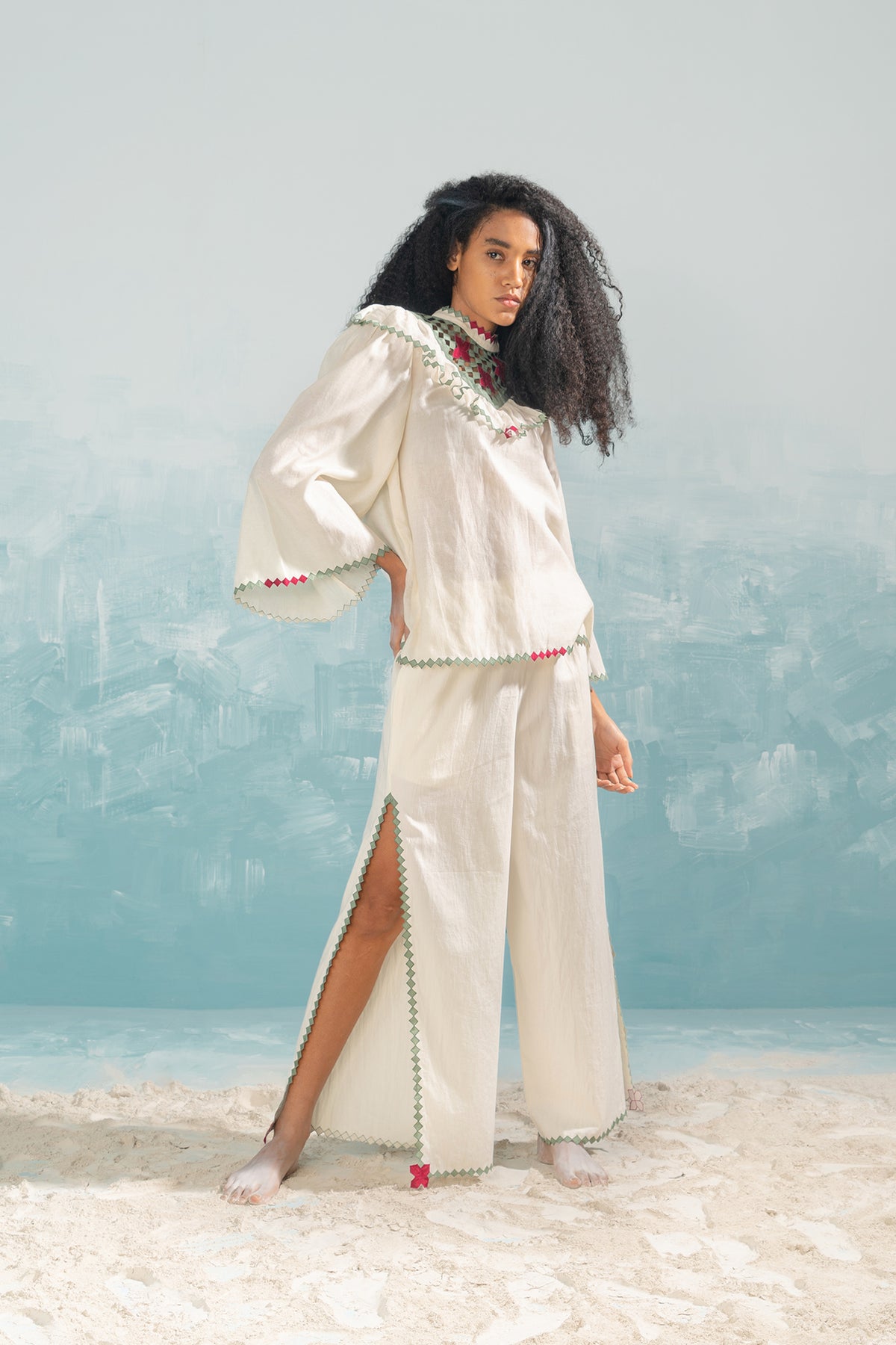 NILE YOKE CUTWORK SHIRT