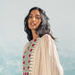 NILE YOKE GATHER APPLIQUE' DRESS
