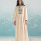 NILE YOKE GATHER APPLIQUE' DRESS