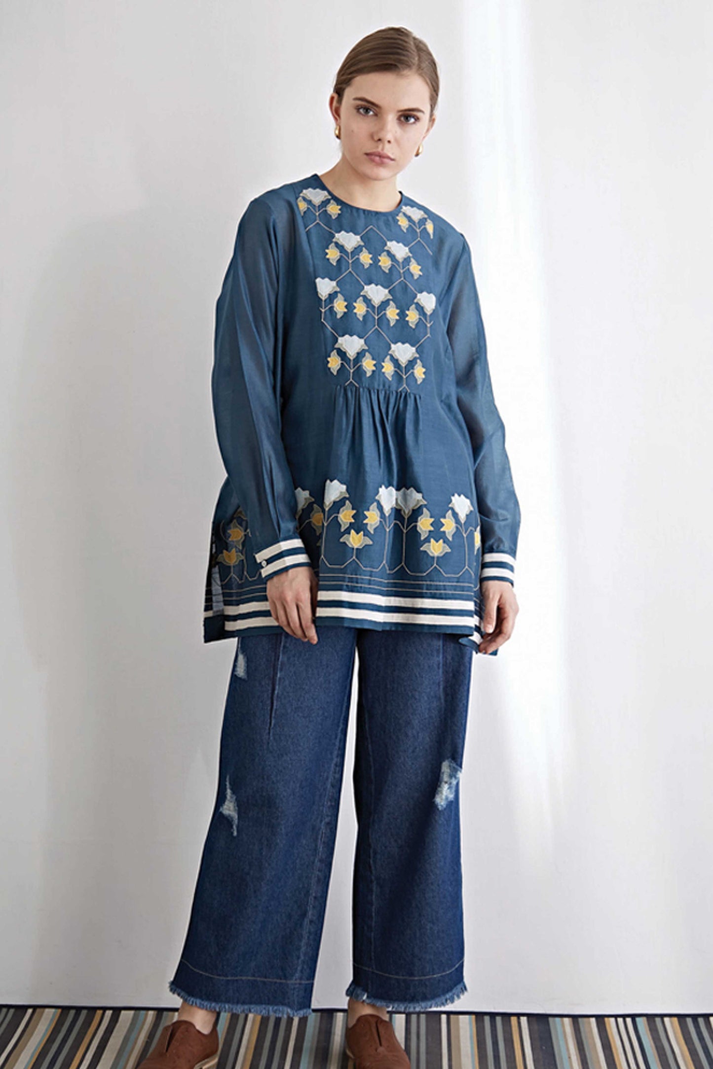 YOKE GATHER SHIRT